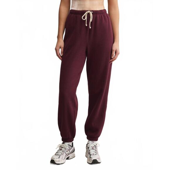 NEW Z SUPPLY stadium cotton jogger in merlot